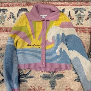House of Sunny Pastel Wave Cardigan